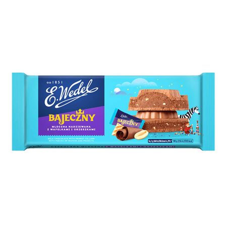 Bajeczny Milk Chocolate Bar with nuts and wafers