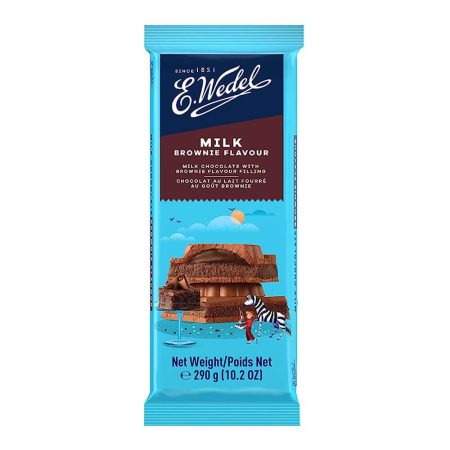 Brownie filled milk chocolate bar