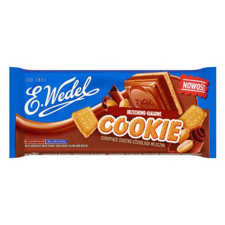 Cookie Milk Chocolate Bar with Caramel Flakes and Biscuits