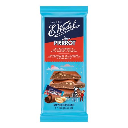 Pierrot Milk Chocolate Bar with peanuts