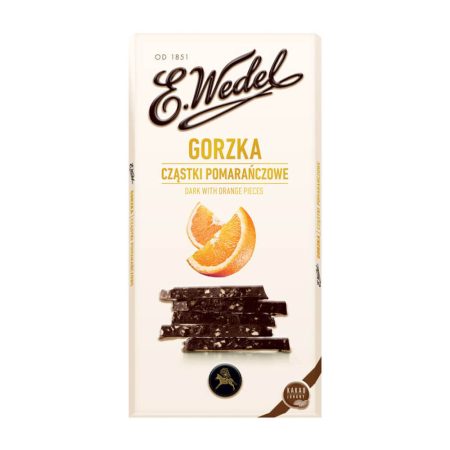 Dark Chocolate with orange pieces