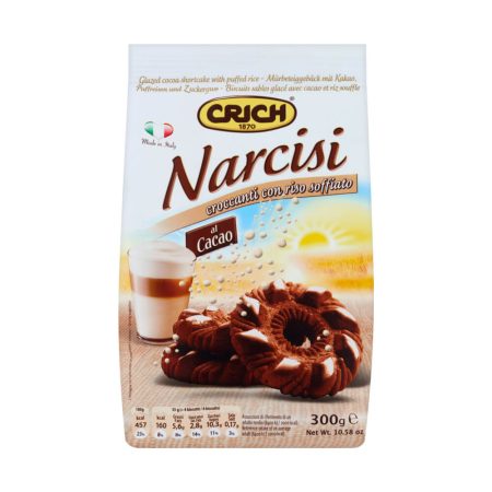 Narcisi cocoa shortcakes with puffed rice