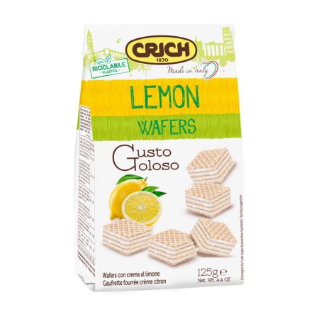 Wafers with lemon cream filling