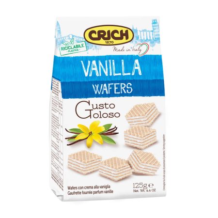 Wafers with vanilla cream filling