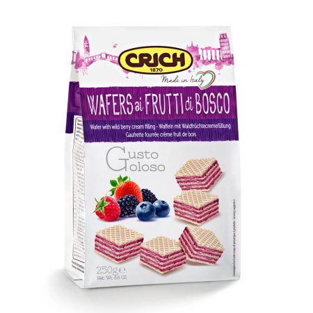 Wafers with wild berry cream filling
