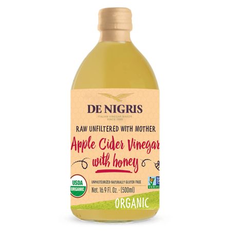 Organic unfiltered Apple Cider Vinegar with Honey