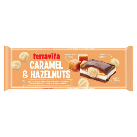 Terravita Milk Chocolate with Caramel Filling & Hazelnuts