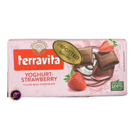 Terravita Milk Chocolate with Yoghurt and Strawberry Filling