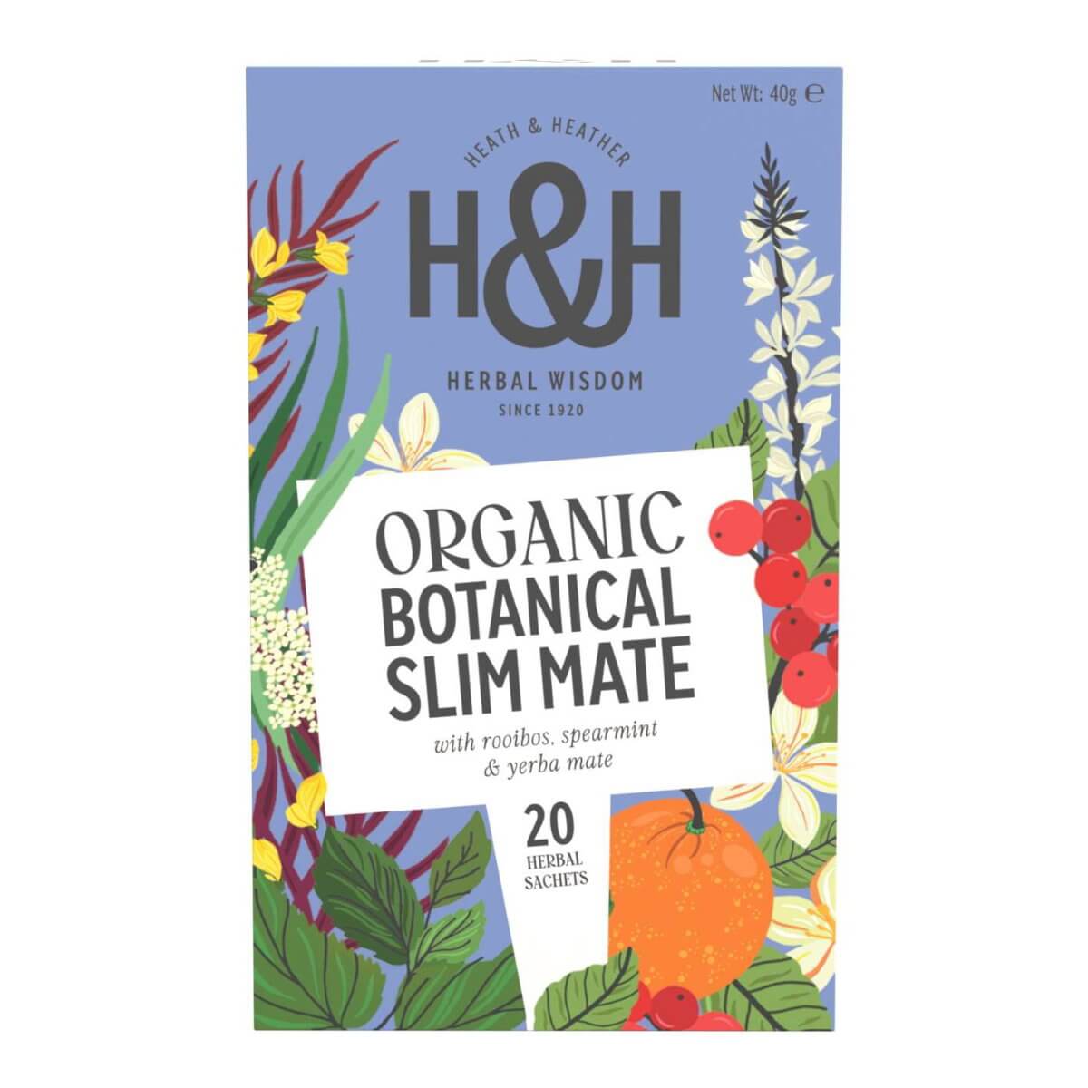 Organic Slim Tea with Rooibos, Spearmint & Yerba Mate