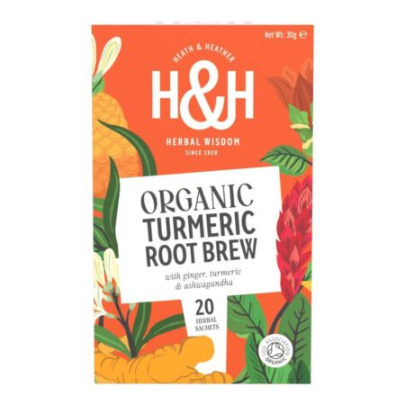 Organic Turmeric Root Brew Tea with Ginger & Ashwagandha