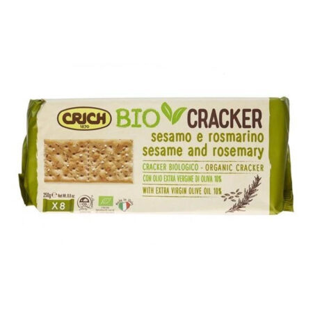 Biocrackers with sesame & rosemary