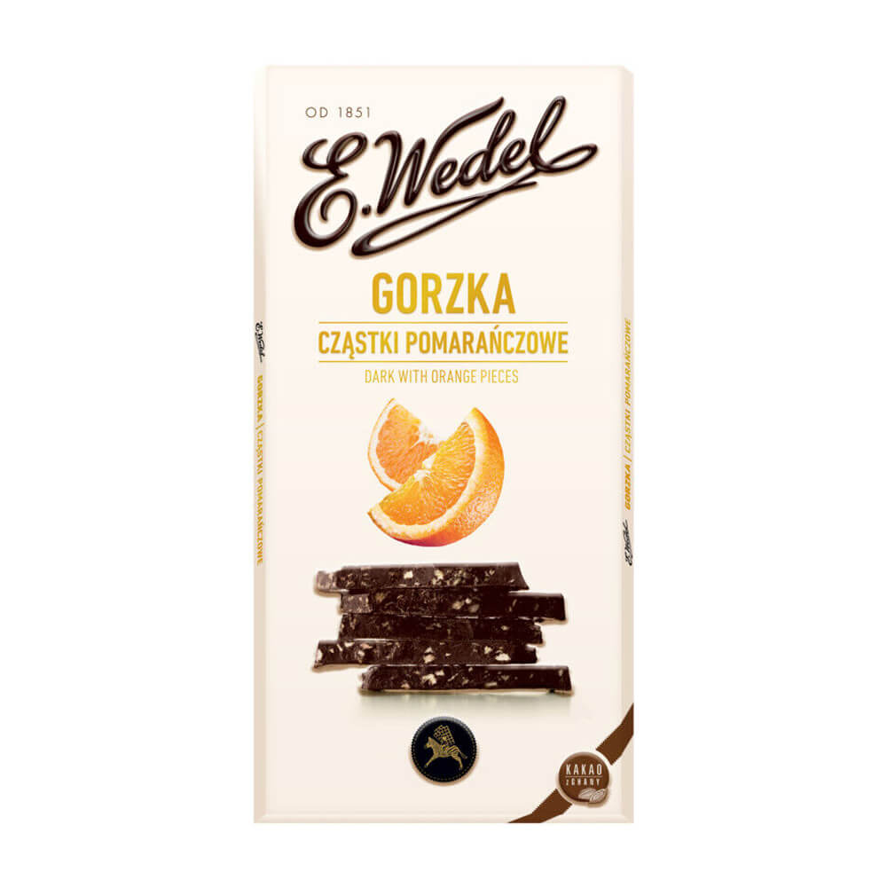 Dark Chocolate with orange pieces